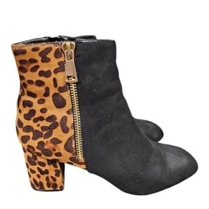 Journee Collection Animal Print Booties Womens Size 12
